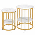 tables-basses-rondes-effet-marbre-avec-cadre-en-acier-et-etagere-de-rangement-lontr11660st